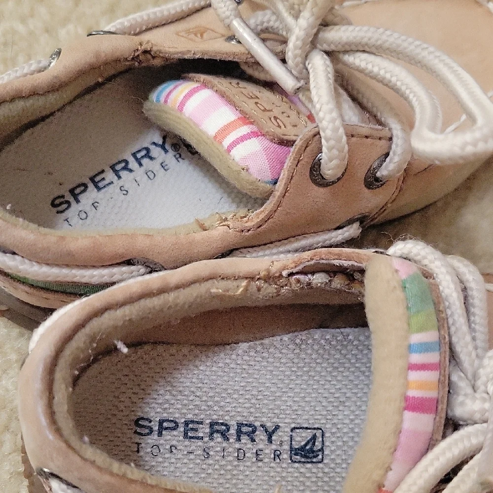 Sperry Baby Kids Beige Tan Moccasins Girls Intrepid 5